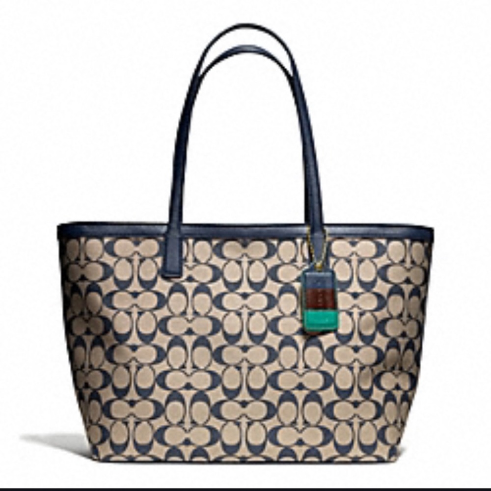 Coach Legacy Weekend Signature Shopper Tote